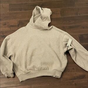Essentials Fear of God hoodie sz XS aside pockets NWT beige gray